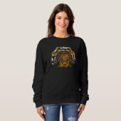 Sweatshirt Sunflower Highland Cow Rainbow Cowhide Western Cou (Devant entier)