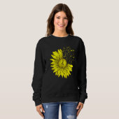 Sweatshirt Sunflower Musical Instrument Music Notes Flower  M (Devant entier)