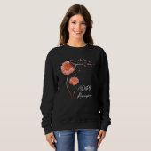 Sweatshirt Sunflower Peace Love Cure Orange Ribbon COPD Aware (Devant entier)