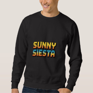 Sweatshirt Sunny Siesta Retro Pixel Art Été Loisirs