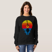 Sweatshirt Sunset Music String Instrument Mandolin   (Devant entier)