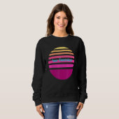 Sweatshirt Sunset San Francisco Retro (Devant entier)
