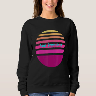 Sweatshirt Sunset San Francisco Retro