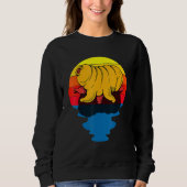 Sweatshirt Sunset Water Bear Microbiology Tardigrade (Devant)