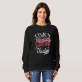 Sweatshirt Sunshine Summer Palm Trees Beach Vibes Summer vaca (Devant entier)