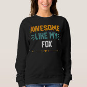 Sweatshirt Super Comme Mon Idée Fox Pour Fox (Devant)