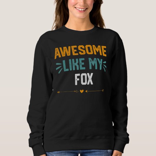Sweatshirt Super Comme Mon Idée Fox Pour Fox (Devant)