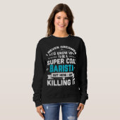 Sweatshirt Super Cool Barista Café Bar Espresso Cadeau (Devant entier)