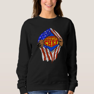 Sweatshirt Super cuisinier exécutif héros emploi