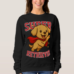 Sweatshirt Super Golden Retriever Superhero Unisex Homme Femm