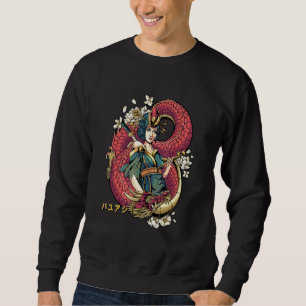 Sweatshirt Super japonais Tokyo Dragon rétro asiatique japona