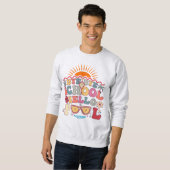 Sweatshirt Super Retro Design Bye Bye School Hello Pool Cool (Devant entier)