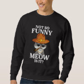 Sweatshirt Super State Troy Cat Pas Si Meow (Devant)