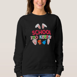 Sweatshirt Superbe Bunny Zoo Gardien Bunnies Lapins Oeufs Rab