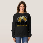Sweatshirt Superbe déclaration de bière Boire de l'alcool Fêt (Devant entier)