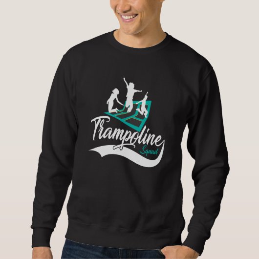 Sweatshirt Superbe Équipe de Trampoline de Fête de Saut (Devant)