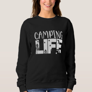 Sweatshirt Superbe Vie De Camping Mignonne Femmes Hommes En P