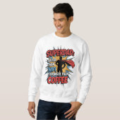 Sweatshirt Superdad - Plus Rapide Que Le Wi-Fi, Plus Fort Que (Devant entier)