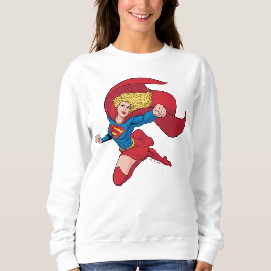 Sweatshirt Superfille adorable en posture (Devant)