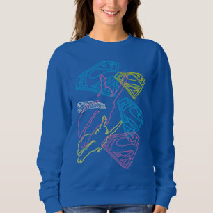 Sweatshirt Supergirl et logo en couleurs