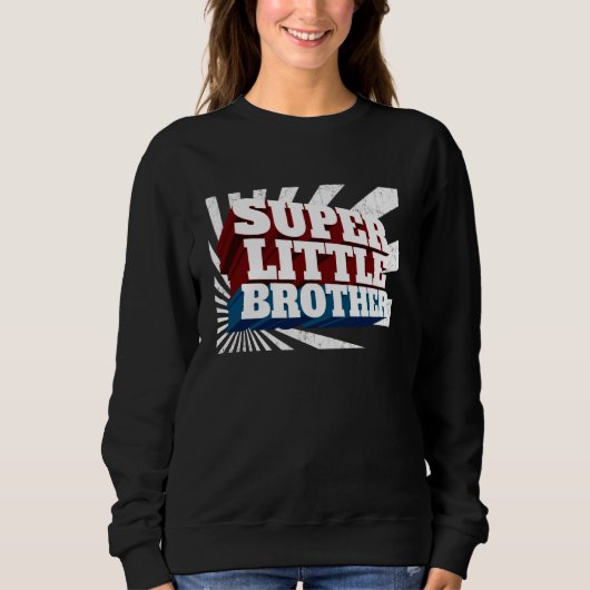 Sweatshirt Superhero Super Little Brother Comic (Devant)