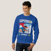 Sweatshirt Superman et Krypto prennent l'avion (Devant entier)