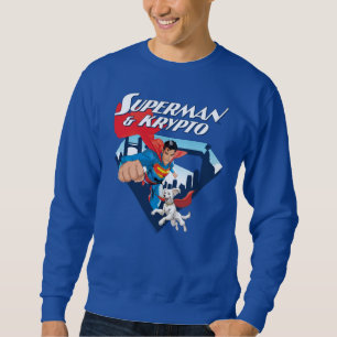 Sweatshirt Superman & Krypto Soar