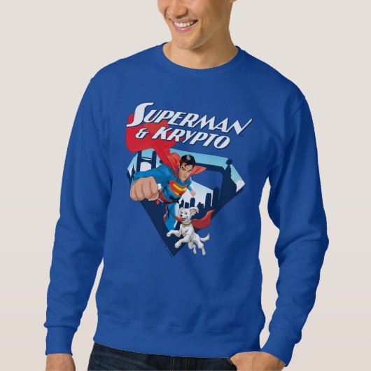 Sweatshirt Superman & Krypto Soar (Devant)