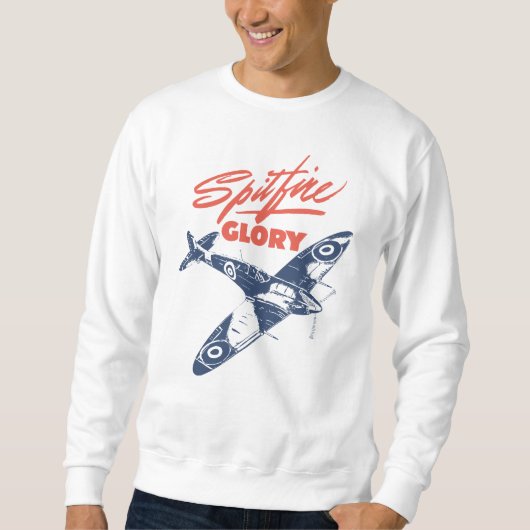 Sweatshirt Supermarine Spitfire Glory | WW2 Plane (Devant)