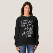 Sweatshirt Support Chien En Formation Patch Support Émotionne (Devant entier)