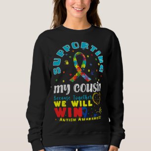 Sweatshirt Support Cousin Heart Special Autism Awareness