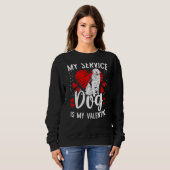 Sweatshirt Support Dog Training Patch Emotional Support Anima (Devant entier)