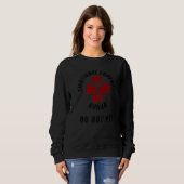 Sweatshirt Support émotionnel Humain Ne pas animal de compagn (Devant entier)
