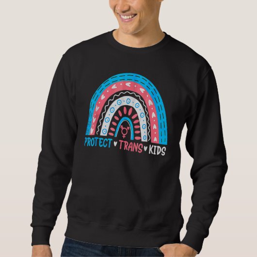 Sweatshirt Support Lgbt Protéger Trans Kid Lgbt Pride (Devant)