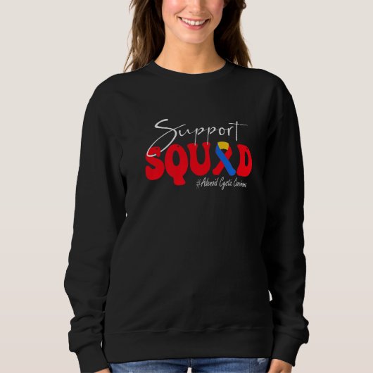 Sweatshirt Support Squad Adenoid Cystic Carcinoma Awareness   (Devant)