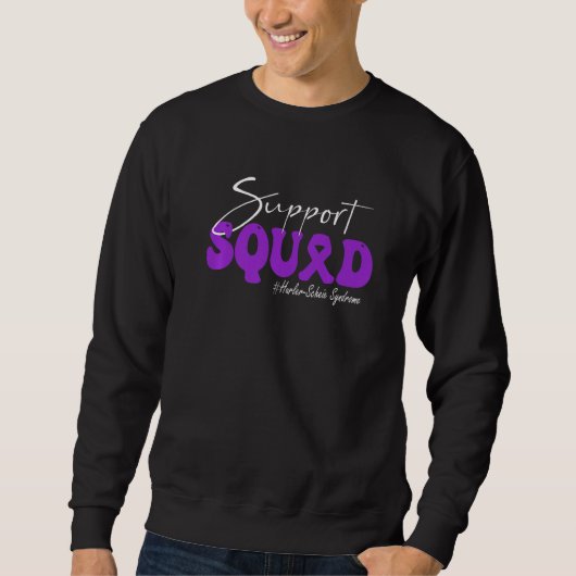 Sweatshirt Support Squad Hurler Scheie Syndrome Awareness Pur (Devant)