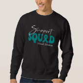 Sweatshirt Support Squad Juvenile Scleroderma Awareness Teal  (Devant)