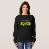 Sweatshirt Support Squad Obesity Awareness Yellow Ribbon   (Devant entier)