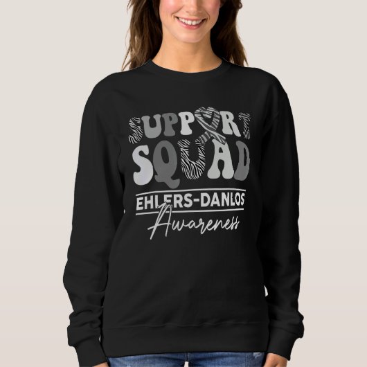 Sweatshirt Support Squad Sunflower Hair Ehlers Danlos Awarene (Devant)