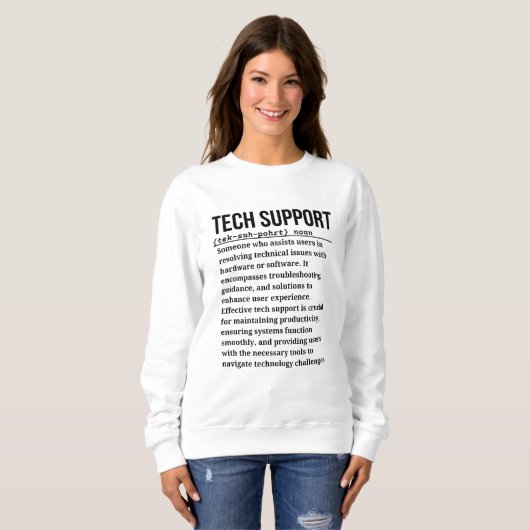 Sweatshirt Support technique (Devant entier)