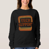 Sweatshirt Support technique Centre d'aide informatique Funny (Devant)