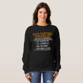 Sweatshirt Support technique Geek informatique Funny Techie G (Devant entier)