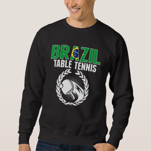 Sweatshirt Supporters de Tennis de Table Brésilien (Devant)
