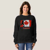 Sweatshirt Supporteur de soccer Canada Équipe nationale de f (Devant entier)