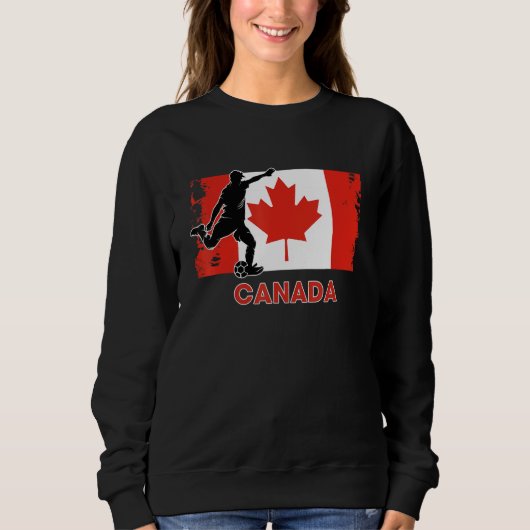 Sweatshirt Supporteur de soccer Canada Équipe nationale de f (Devant)