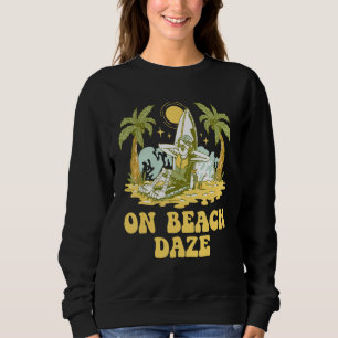 Sweatshirt Sur la fête d'été Beach Daze Réunion tropicale Océ