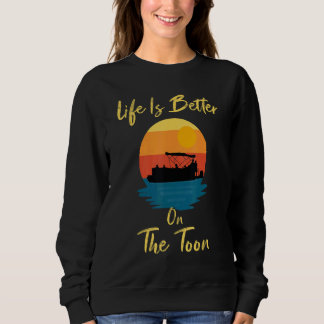 Sweatshirt Sur le bateau ponton Toon Ponton bateau Ponton 5