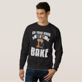 Sweatshirt Sur Votre Marque Se Déposer Bake Baking (Devant entier)