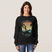 Sweatshirt Surf Comme Une Fille Surfeurs Rétro Surfeuses Vint (Devant entier)