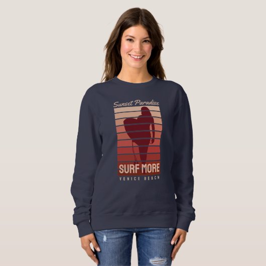 Sweatshirt Surf Paradise Venice Beach (Devant entier)